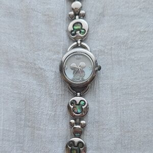 Disney Silver and Green Classic Watch